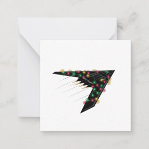 B2 Stealth Spirit Christmas Airplane Jet Digital Mitteilungskarte