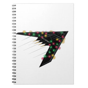 B2 Stealth Spirit Christmas Airplane Jet Digital Notizblock