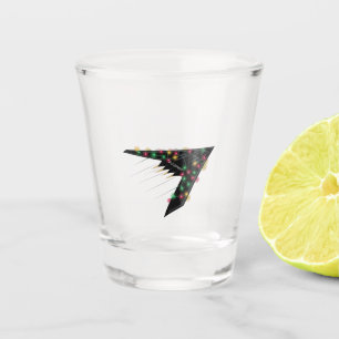 B2 Stealth Spirit Christmas Airplane Jet Digital Schnapsglas