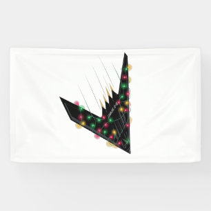 B2 Stealth Spirit Weihnachtsflugzeug Jet Digital Banner