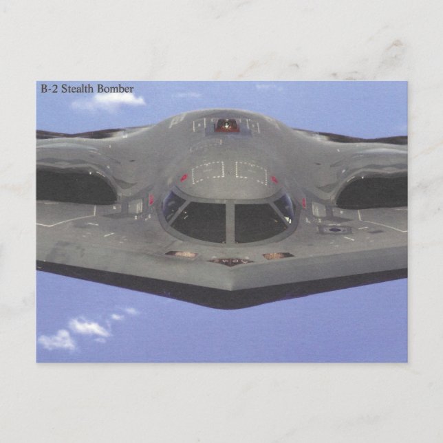 B2-Tarnkappenbomber-Postkarte Postkarte (Vorderseite)