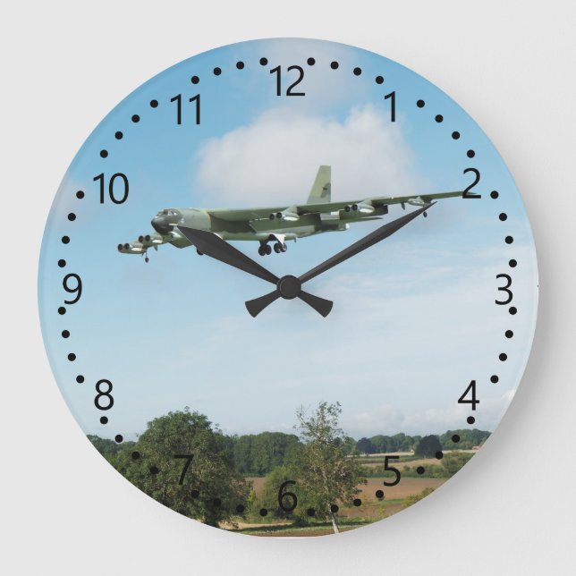 B52 Stratofortress-1 Große Wanduhr (Vorderseite)
