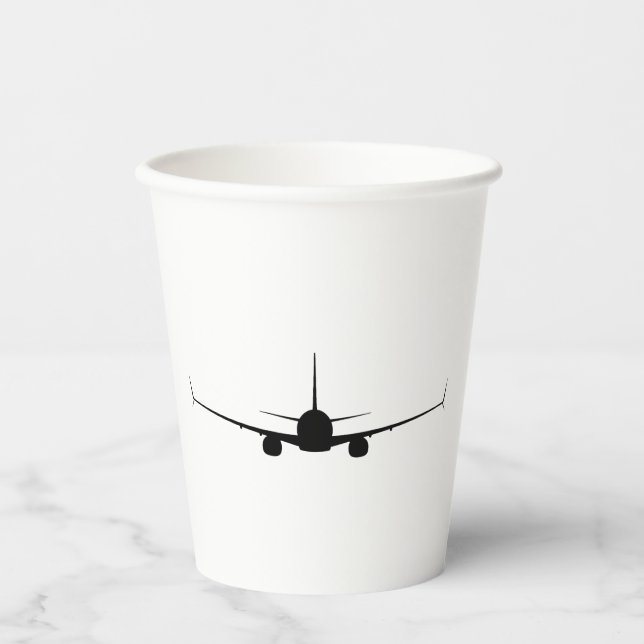 B737 Papierkaffee Pappbecher (Vorderseite)