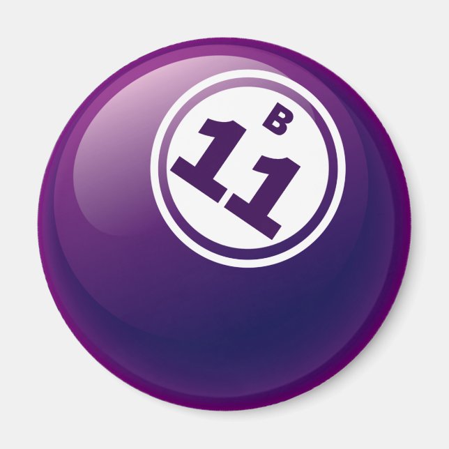 B 11 BINGO BALL MAGNET (Vorne)