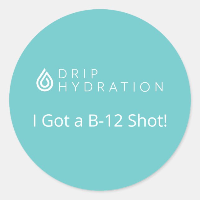 B-12-Sticker Runder Aufkleber (Vorderseite)