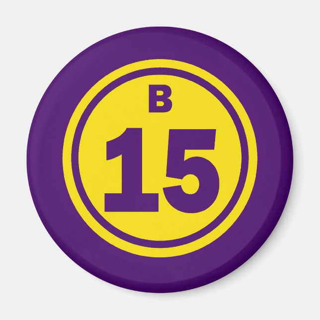 B-15 BINGO BALL MAGNET (Vorne)