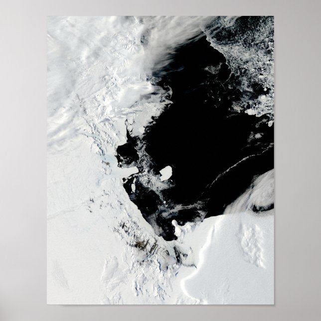 B-15J Eisberg im Rossmeer, Antarktis Poster (Vorne)