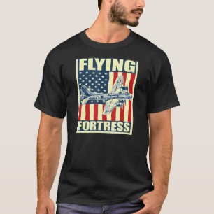 B-17 Flying Fortress Airplane USAF Aircraft Bomber T-Shirt