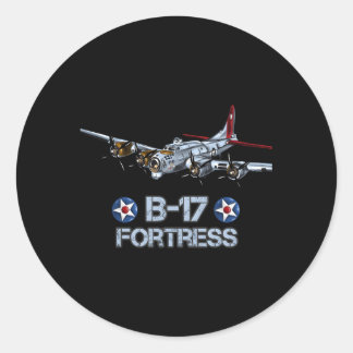 B-17 Flying Fortress Bomber Runder Aufkleber