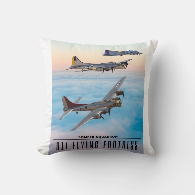 B-17 FLying FORTRESS BOMBER SQUADRON Kissen (Vorderseite)