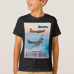 B-17 FLying FORTRESS BOMBER SQUADRON T-Shirt