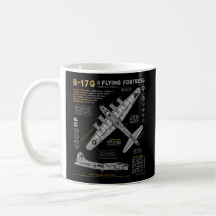 B-17 Flying Fortress Ww2 B-17G Bomber Aviation Kaffeetasse