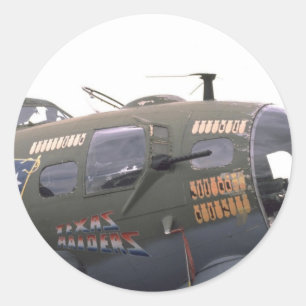 B-17 Nasenkunst Runder Aufkleber