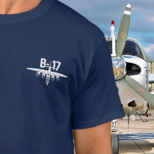 B-17 Oldtimer-Flugzeug-Flugshow WWII-Militärvetera T-Shirt