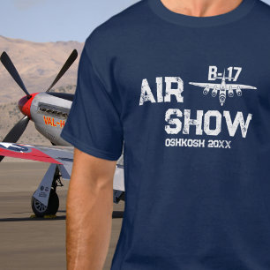 B-17 Oldtimer-Flugzeug Flugshow Zweiter Weltkrieg  T-Shirt