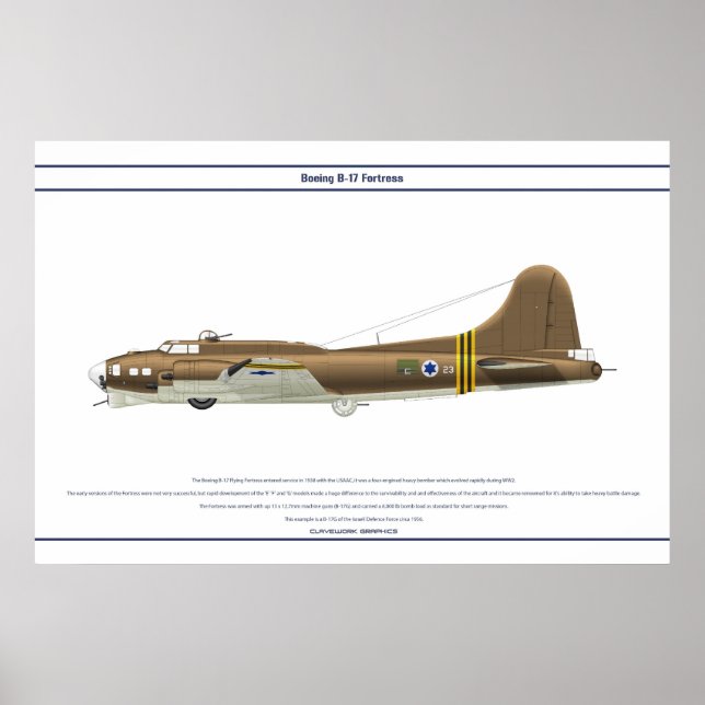 B-17G Israel 1 Poster (Vorne)
