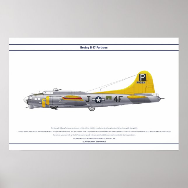 B-17G USA 837BS 1 POSTER (Vorne)