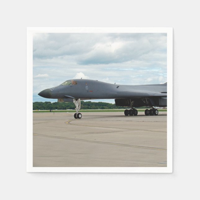 B-1B Lancer Bomber am Boden Serviette (Vorderseite)