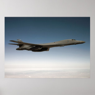 B-1B Lancer mit Scharfschütze-Hülse Poster