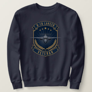 B-1B Lancer Veteranen Militärbomber Flugzeug Sweatshirt
