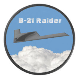 B-21 Raider Stealth Bomber Eishockey Puck