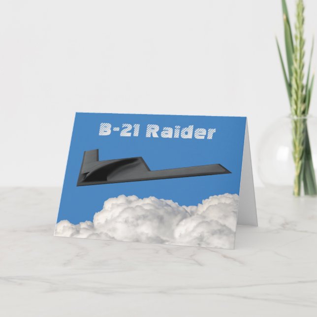 B-21 Raider Stealth Bomber Karte (Vorderseite)