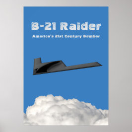 B-21 Raider Stealth Bomber Poster