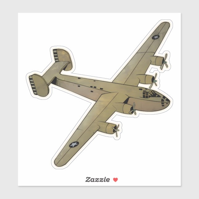 B-24 Befreier, Bomberflugzeuge Aufkleber (Blatt)