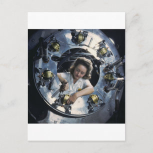 B-25 Bomber Motor Lady, 1942 Postkarte