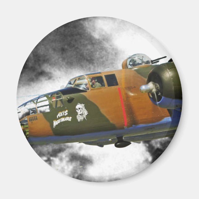 B-25 Bomber'axis nitemare' Magnet (Vorne)