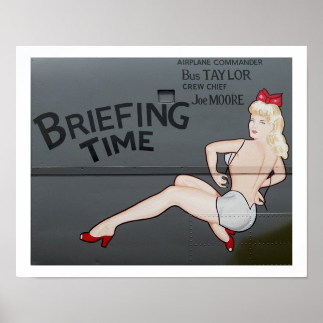 B-25 Briefing Time Poster (Vorne)