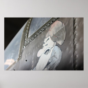 B-25 "Grumpy" Noseart Print Poster