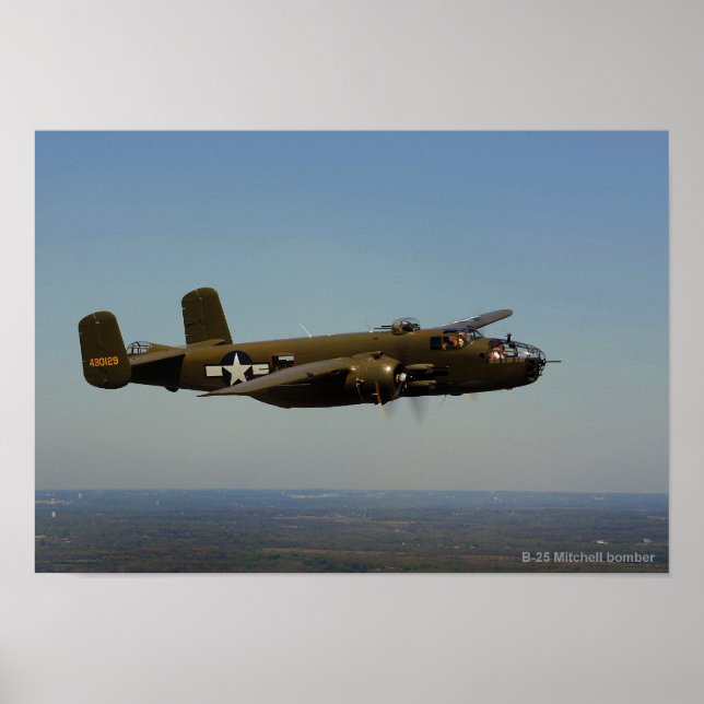 B-25 Mitchell-Bomber-2-Plakat Poster (Vorne)