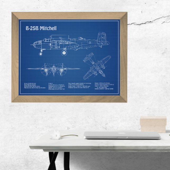 B-25B Mitchell Doolittle - Flugzeugkonzept AD Fotodruck (Von Creator hochgeladen)
