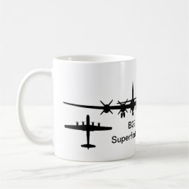 B-29 Superfestung Silhouette Kaffeetasse