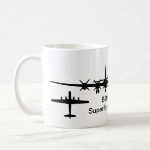 B-29 Superfestung Silhouette Kaffeetasse