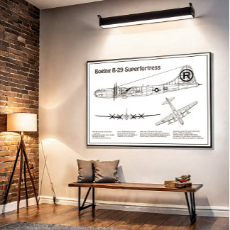 B-29 Superfortress - Flugzeugkonzepte BD Poster