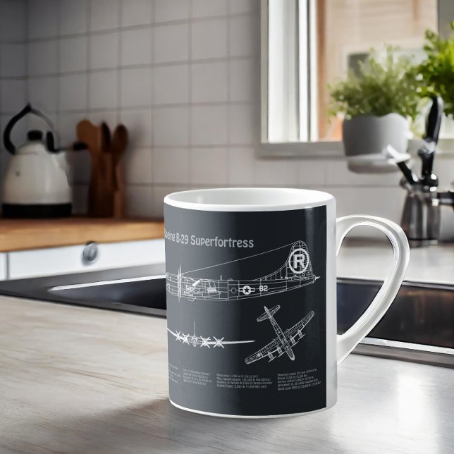 B-29 Superfortress - Flugzeugkonzepte PD Kaffeetasse (Von Creator hochgeladen)