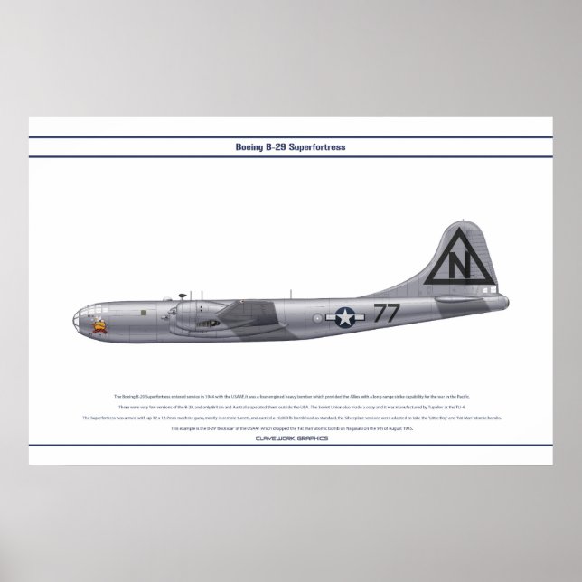 B-29 USA Bockscar Poster (Vorne)