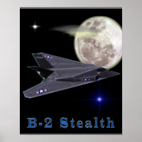 B-2 Affiches de bombardement furtif
