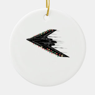 B-2 B2 Spirit-Tarnkappenbomber-Jetflugzeug 4. Juli Keramik Ornament