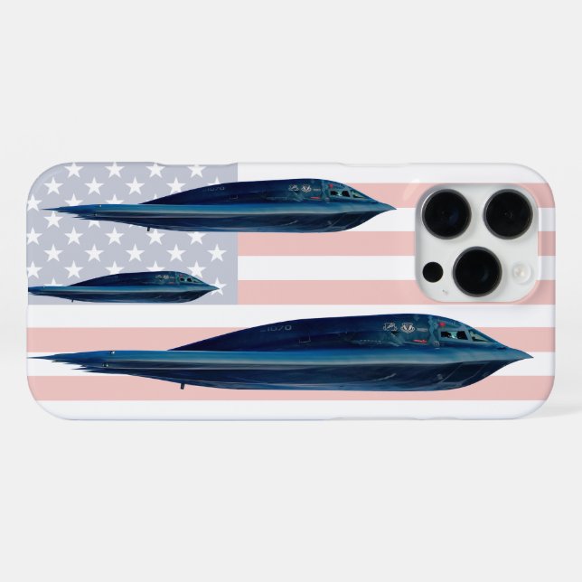 B-2 SPIRIT iPhone 16 PRO MAX HÜLLE (Rückseite (Horizontal))