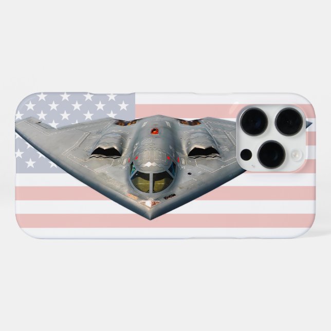 B-2 SPIRIT iPhone 16 PRO MAX HÜLLE (Rückseite (Horizontal))