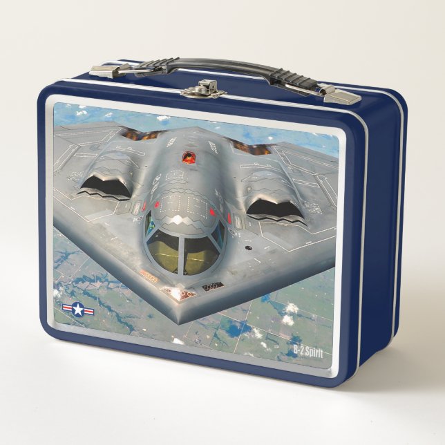 B-2 SPIRIT METALL BROTDOSE (Vorderseite)