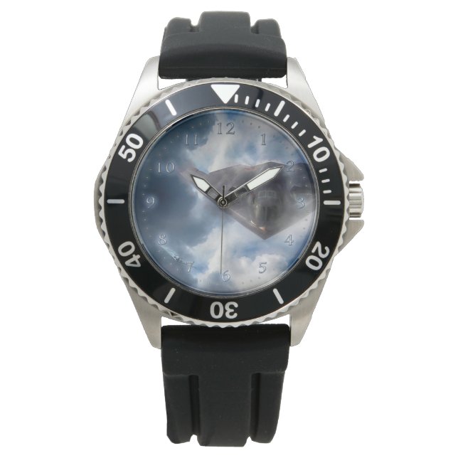 B-2 Spirit Stealth Bomber GHOST MAKER Armbanduhr (Vorderseite)