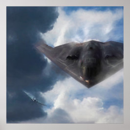 B-2 Spirit Stealth Bomber GHOST MAKER Poster