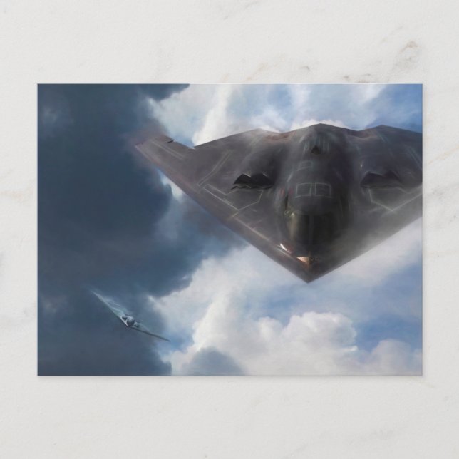 B-2 Spirit Stealth Bomber GHOST MAKER Postkarte (Vorderseite)