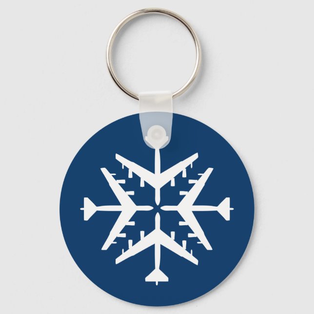 B-52 Schneeflocke Schlüsselanhänger (Vorderseite)