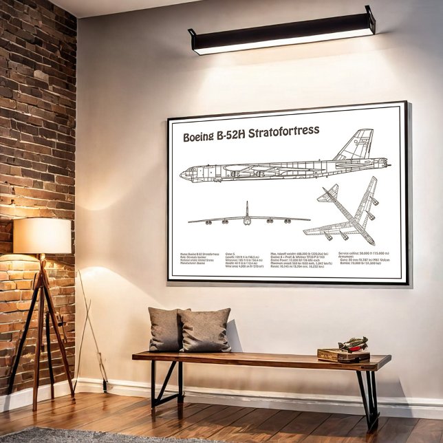 B-52 Stratofestress - Flugzeugkonzepte BD Poster (Von Creator hochgeladen)