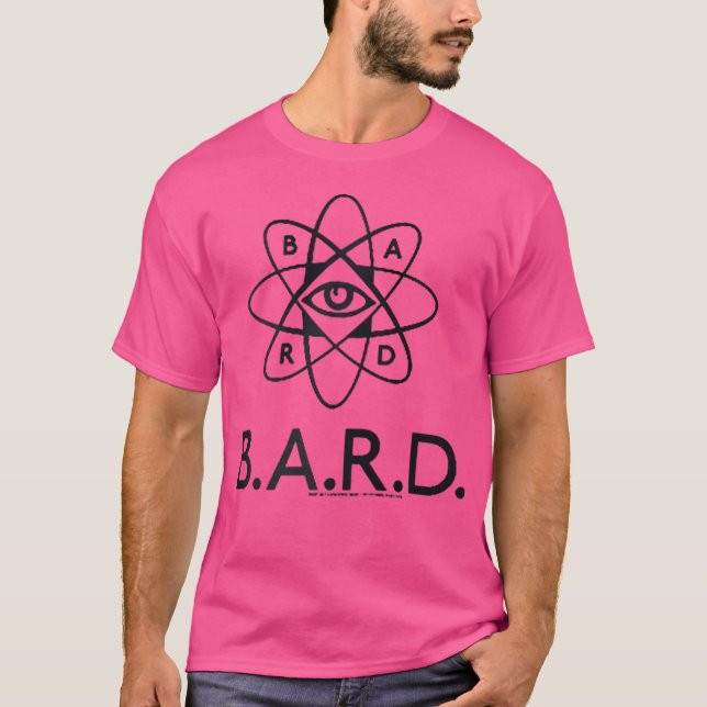 B.A.R.D. Britisches Logo für Atomforschung Zip T-Shirt (Vorderseite)